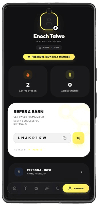 Acagenie App Screenshot