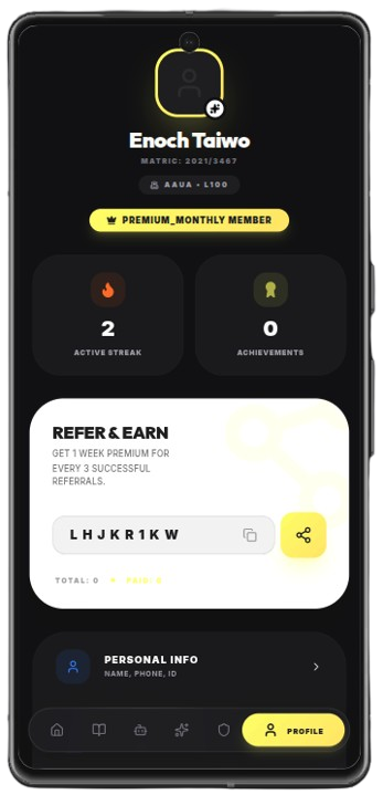 Acagenie App Screenshot